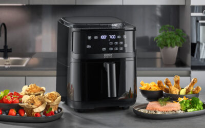 3in1: Kombi-Heißluftfritteuse mit Dampfgarfunktion – Knusprig, saftig, lecker: AirFry & Steam 700 macht Dampf