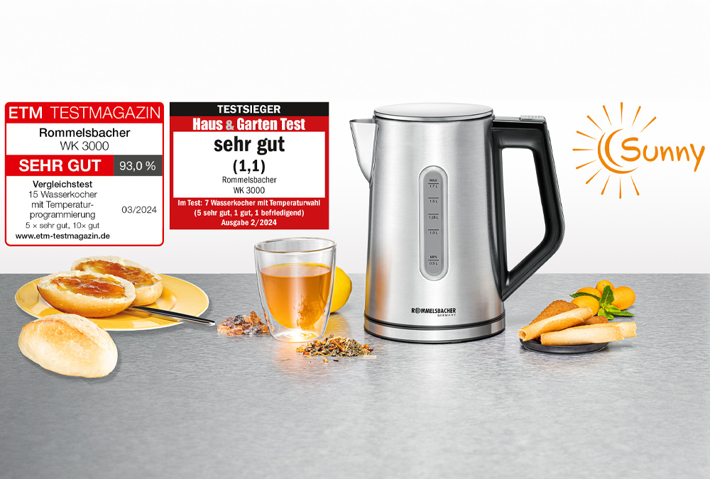 Wasserkocher WK 3000 – superschnell & ausgezeichnet
